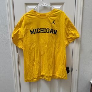 Nike Yellow Michigan Short Sleeve Tee